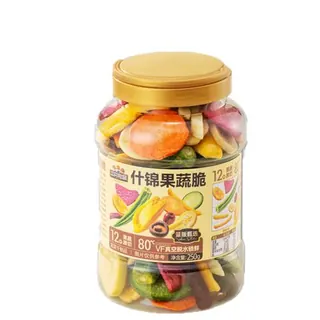 宅家食光：三只松鼠 12种果蔬脆混合果干250g 7.25元
