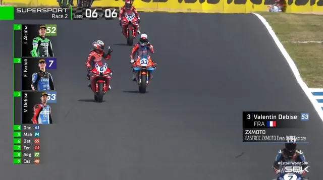 2026 WSBK 葡萄牙站第二回合:张雪机车德比斯第三名