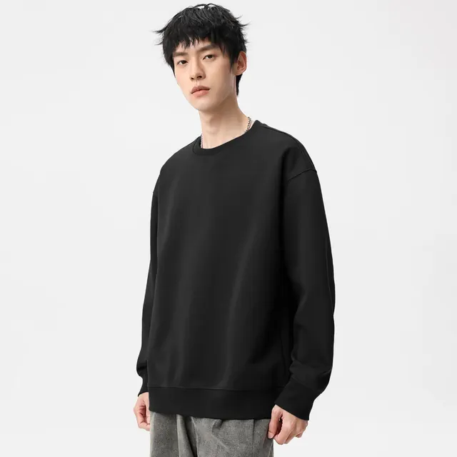 布衣传说 男款重磅圆领卫衣 黑色 L 49.6元（需买2件，需用券）