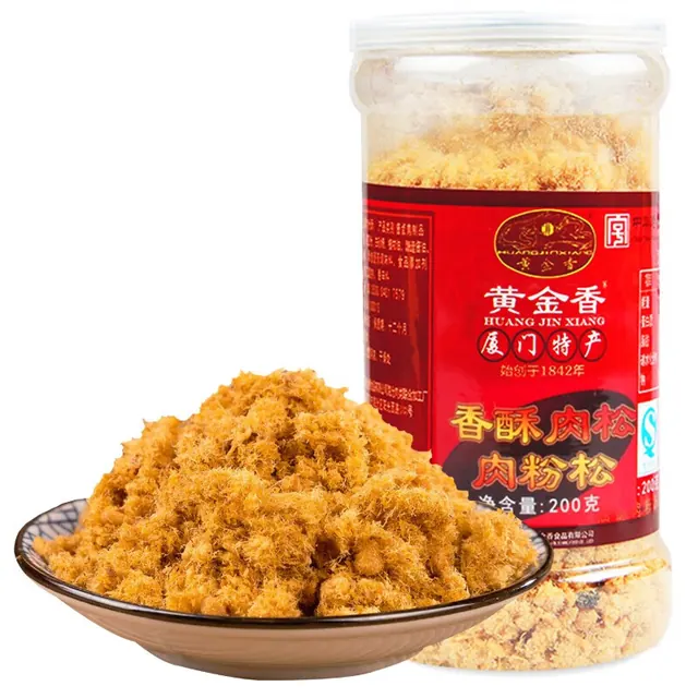 旅途零食：黄金香 中华猪肉酥松 200g 12.9元（需买2件，需用券）