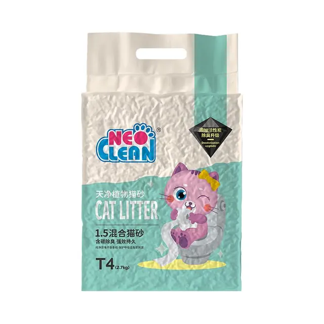 天净 Neo天净猫砂奶香原味豆腐猫砂T3.0颗粒粗颗粒低带出除臭抗菌抑制 19.9元