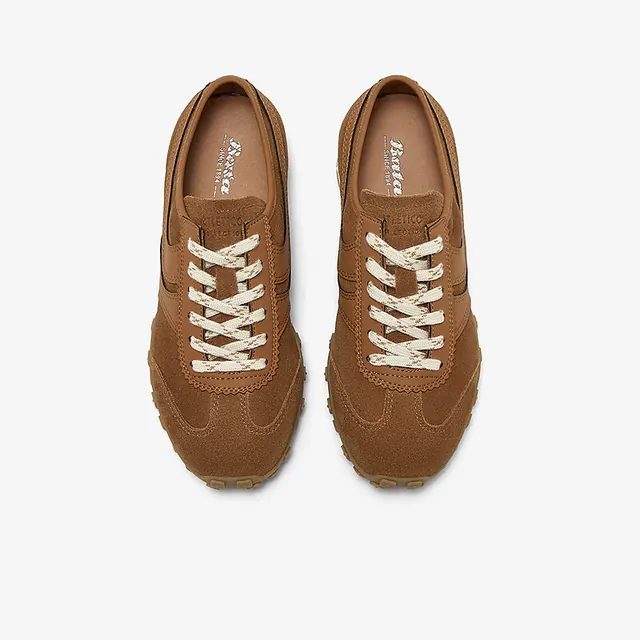 Bata 阿甘鞋女2025春牛皮厚底休闲运动鞋VRV27AM5 深棕 226.3元（需用券）