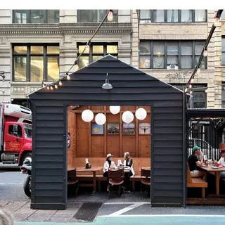 Ten pandemic-era dining sheds that show "wildly different tastes" of New Yorkers