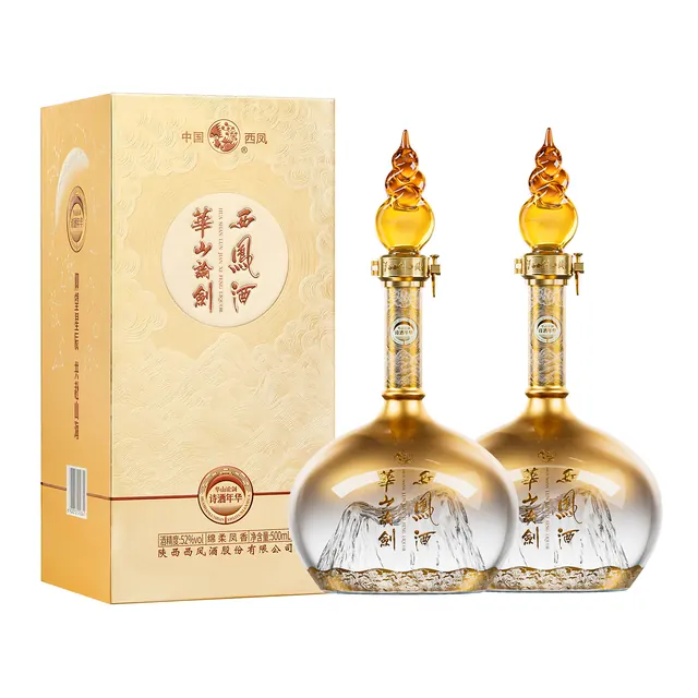 华山论剑 西凤酒诗酒年华52度纯粮酿造送礼宴请500mL*2瓶 230.7元（需用券）