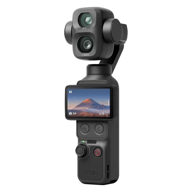 旅拍装备：大疆 Osmo Pocket 4P 运动相机 经典黑 103GB 标准套装 3799元