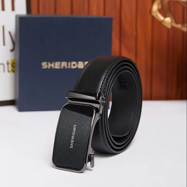 SHERIDAN 男士腰带 礼盒装 牛皮 商务休闲自动扣皮带 NL250353S 44元