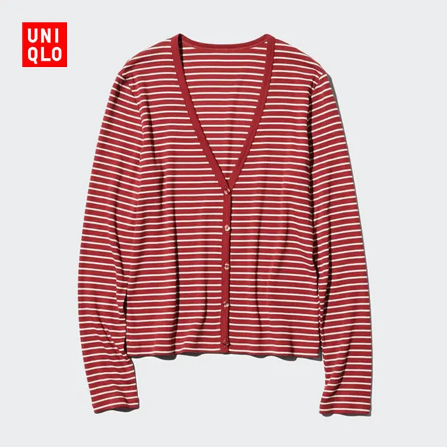慵懒时光：优衣库 【罗纹V领】女士开衫 489398 89元（需用券）