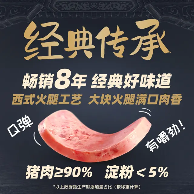 小猪呵呵 火腿午餐肉罐头 29.9元（需用券）