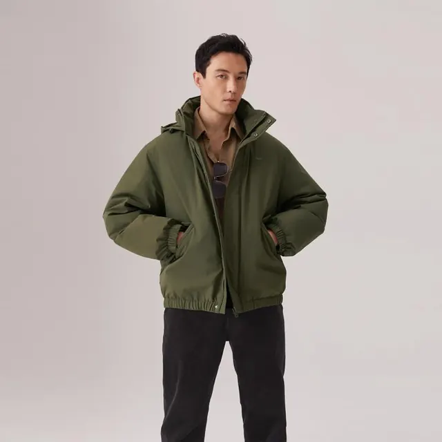 Levi's 李维斯秋冬男士防寒保暖休闲舒适短款纯色羽绒服 338元