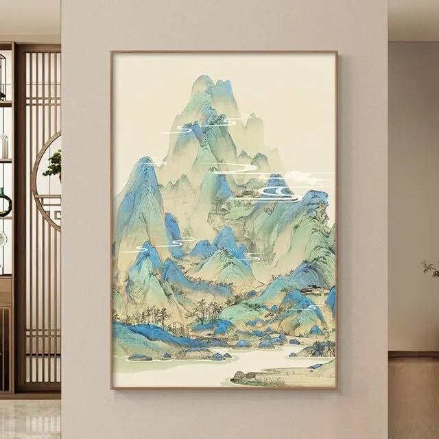 新中式千里江山玄关装饰画 132.47元