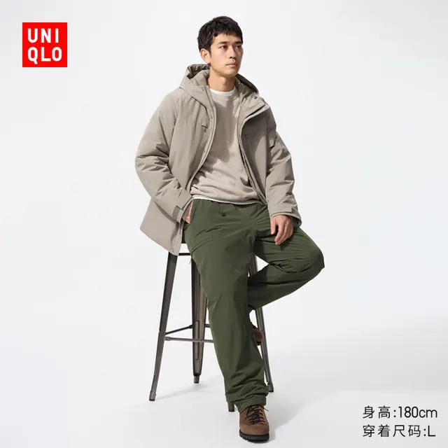 优衣库 保暖休闲长裤/常规款男装女装/休闲裤裤子479375 57 深橄榄色 3XL /185/112C 282.33元（需买3件，需用券）