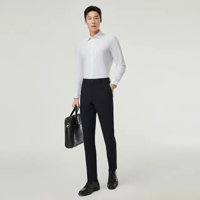 雅戈尔 长袖衬衫男DP免烫衬衫棉质面料抗皱易打理新品新款 白色VLDD104984BFY 37 143.02元