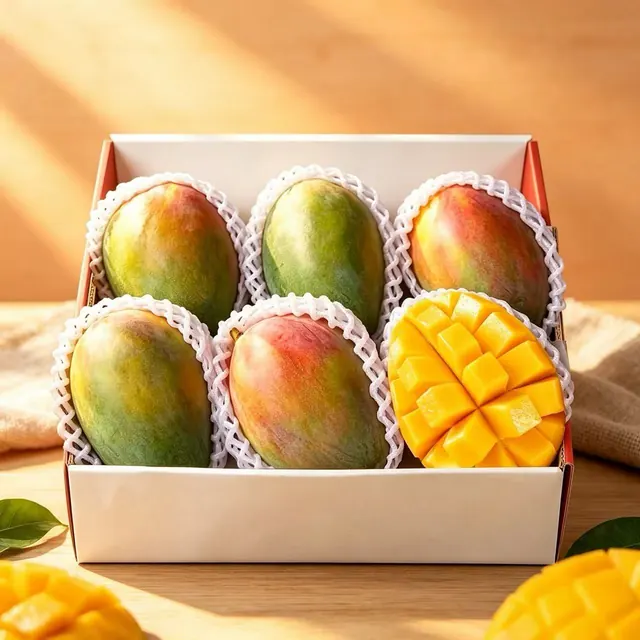 果迎鲜 芒果 攀枝花凯特芒 净重4.5斤 （大果约300g+ ） 8.4元