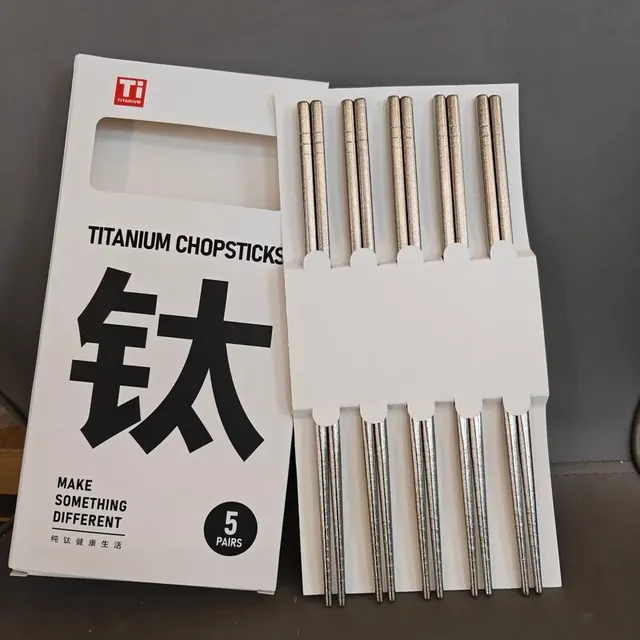 宅家食光：洋臣 抗菌防霉纯钛筷子 5双 24.9元（需用券）