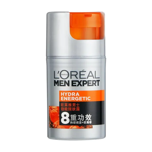 巴黎欧莱雅 欧莱雅（LOREAL）男士面霜劲能醒肤露淡细纹润肤露保湿补水保湿护脸霜化妆品护肤品 36.9元