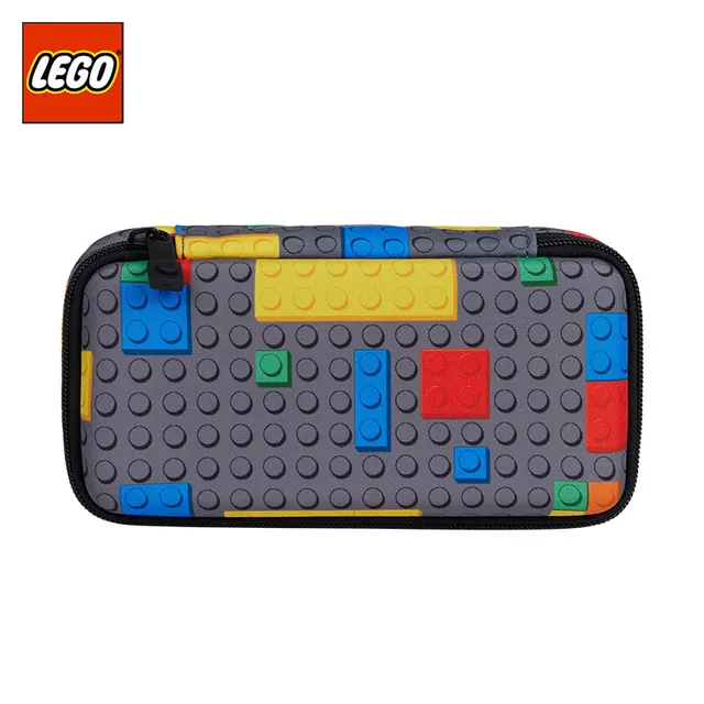 乐高 好价 乐高（LEGO）笔袋文具盒铅笔盒小学生儿童笔盒大容量立体男女孩 礼物 彩色积木 20027 51.28元