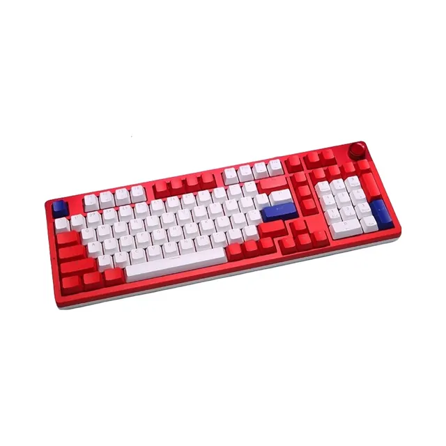 达尔优 EK815pro 机械键盘 有线 100键 青轴 多媒体旋钮 无冲 梦遇HIFI轴 乘风破浪 169元
