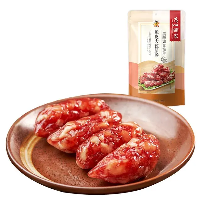 广州酒家 脆皮大粒腊肠 150g 6.71元