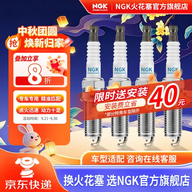 NGK 铱铂金 火花塞 四支装 169.92元（需用券）