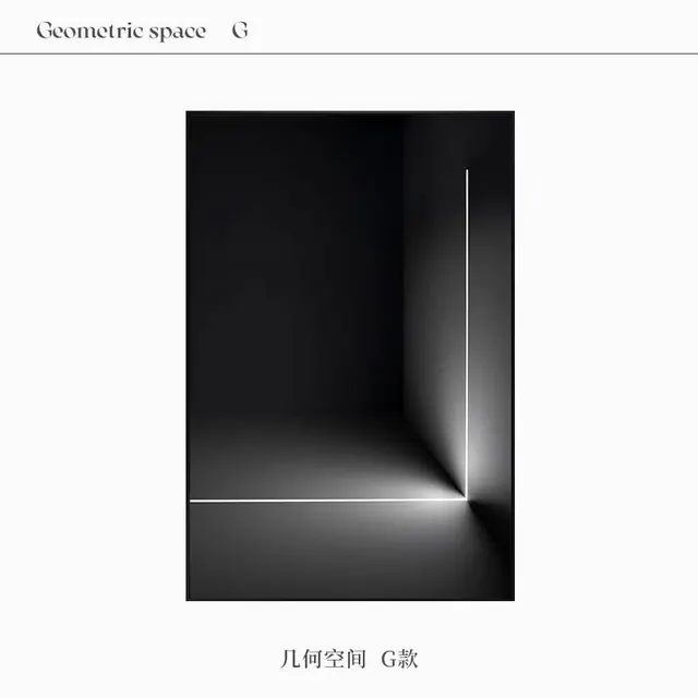 黑白抽象几何装饰画 210.73元