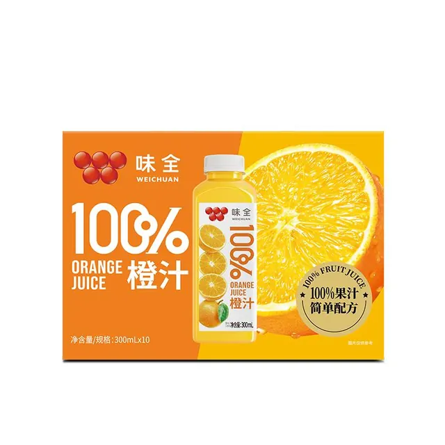 味全 果汁饮料300ML*10瓶 整箱礼盒 手提箱装 18.78元（需买4件，需用券）