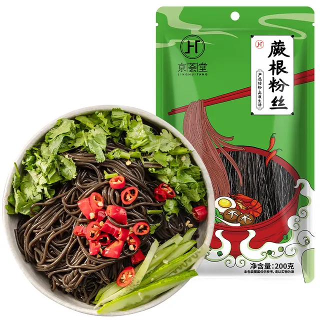 京荟堂 蕨根粉丝200g 粉条凉拌酸辣粉火锅食材南北干货 1.9元（需用券）