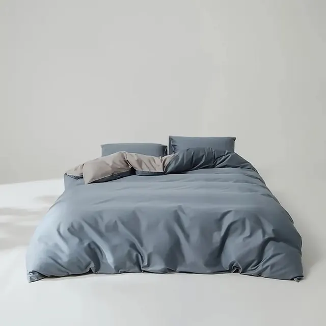 AIDLI 100支纯棉贡缎新疆长绒棉双拼全棉四件套 200*230cm 199元