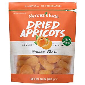 10-Oz Nature's Eat Sun Dried Turkish Apricots $4.50 w/ S&S
