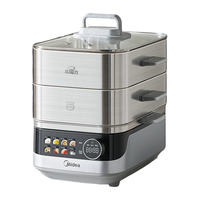 国家补贴、88VIP：美的 MZ-ZGS352302 0塑全钢 电蒸锅 19L 395.46元（需用券）