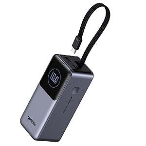 20000mAh UGREEN Nexode 130W Power Bank w/ Built-in USB-C Cable $40 + Free S&H