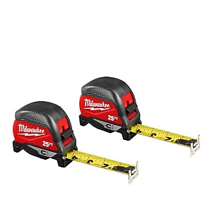 2-Pk 25' Milwaukee Magnetic Tape Measure $20 + Free S&H