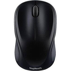 Logitech M317 Compact 2.4 GHz Wireless Mouse (Black) $12